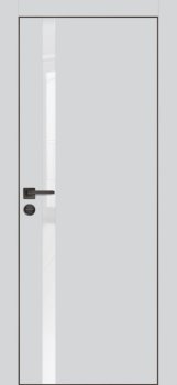 Межкомнатная дверь PROFILO PORTE ПХ- 8  черная кромка с 4-х ст. Агат матовый фото