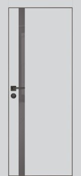 Межкомнатная дверь PROFILO PORTE ПХ- 8  черная кромка с 4-х ст. Агат матовый фото