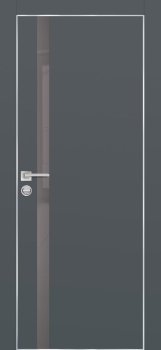 Межкомнатная дверь PROFILO PORTE ПХ- 8  AL кромка с 4-х ст. Графит матовый фото