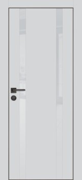 Межкомнатная дверь PROFILO PORTE ПХ- 9  черная кромка с 4-х ст. Агат матовый фото