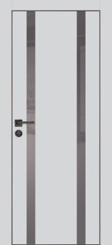 Межкомнатная дверь PROFILO PORTE ПХ- 9  черная кромка с 4-х ст. Агат матовый фото