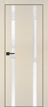 Межкомнатная дверь PROFILO PORTE ПХ- 9  черная кромка с 4-х ст. Бежевый матовый фото