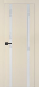 Межкомнатная дверь PROFILO PORTE ПХ- 9  черная кромка с 4-х ст. Бежевый матовый фото