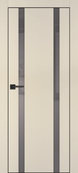 Межкомнатная дверь PROFILO PORTE ПХ- 9  черная кромка с 4-х ст. Бежевый матовый фото