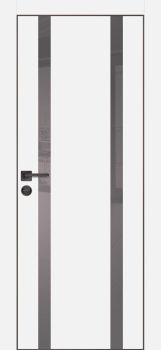 Межкомнатная дверь PROFILO PORTE ПХ- 9  черная кромка с 4-х ст. Белый матовый фото