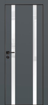 Межкомнатная дверь PROFILO PORTE ПХ- 9  черная кромка с 4-х ст. Графит матовый фото