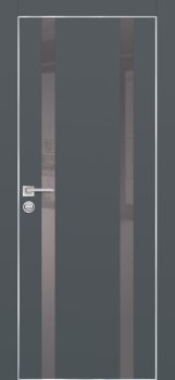 Межкомнатная дверь PROFILO PORTE ПХ- 9  AL кромка с 4-х ст. Графит матовый фото