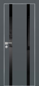 Межкомнатная дверь PROFILO PORTE ПХ- 9  AL кромка с 4-х ст. Графит матовый фото