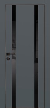 Межкомнатная дверь PROFILO PORTE ПХ- 9  черная кромка с 4-х ст. Графит матовый фото