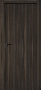 Межкомнатная дверь PROFILO PORTE П-21 ал. молдинг Черный Эвкалипт африканский фото