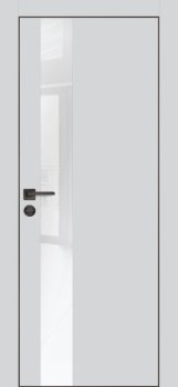 Межкомнатная дверь PROFILO PORTE ПХ-10 черная кромка с 4-х ст. Агат матовый фото
