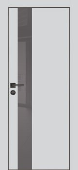 Межкомнатная дверь PROFILO PORTE ПХ-10 черная кромка с 4-х ст. Агат матовый фото