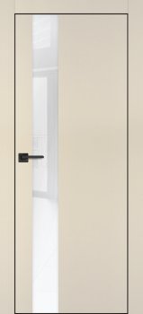Межкомнатная дверь PROFILO PORTE ПХ-10 черная кромка с 4-х ст. Бежевый матовый фото