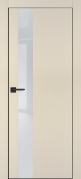 Межкомнатная дверь PROFILO PORTE ПХ-10 черная кромка с 4-х ст. Бежевый матовый фото