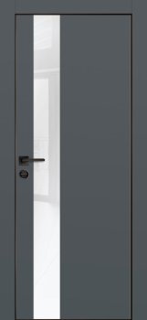 Межкомнатная дверь PROFILO PORTE ПХ-10 черная кромка с 4-х ст. Графит матовый фото