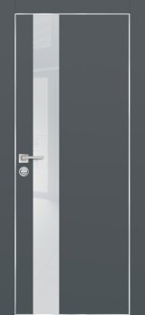 Межкомнатная дверь PROFILO PORTE ПХ-10  AL кромка с 4-х ст. Графит матовый фото