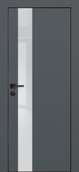 Межкомнатная дверь PROFILO PORTE ПХ-10 черная кромка с 4-х ст. Графит матовый фото