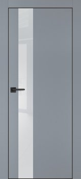 Межкомнатная дверь PROFILO PORTE ПХ-10 черная кромка с 4-х ст. Серый матовый фото