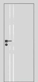 Межкомнатная дверь PROFILO PORTE ПХ-11  черная кромка с 4-х ст. Агат матовый фото
