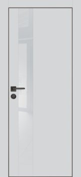 Межкомнатная дверь PROFILO PORTE ПХ-11  черная кромка с 4-х ст. Агат матовый фото
