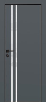 Межкомнатная дверь PROFILO PORTE ПХ-11  черная кромка с 4-х ст. Графит матовый фото