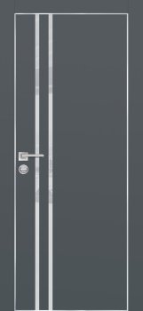 Межкомнатная дверь PROFILO PORTE ПХ-11  AL кромка с 4-х ст. Графит матовый фото