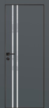 Межкомнатная дверь PROFILO PORTE ПХ-11  черная кромка с 4-х ст. Графит матовый фото