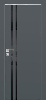 Межкомнатная дверь PROFILO PORTE ПХ-11  AL кромка с 4-х ст. Графит матовый фото