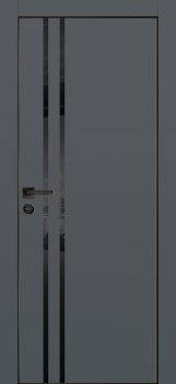 Межкомнатная дверь PROFILO PORTE ПХ-11  черная кромка с 4-х ст. Графит матовый фото