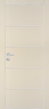 Межкомнатная дверь PROFILO PORTE ПХ-12  AL кромка с 4-х ст. Бежевый матовый фото