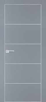 Межкомнатная дверь PROFILO PORTE ПХ-12  AL кромка с 4-х ст. Серый матовый фото