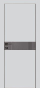 Межкомнатная дверь PROFILO PORTE ПХ-13 черная кромка с 4-х ст. Агат матовый фото