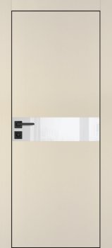 Межкомнатная дверь PROFILO PORTE ПХ-13 черная кромка с 4-х ст. Бежевый матовый фото