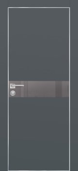 Межкомнатная дверь PROFILO PORTE ПХ-13 AL кромка с 4-х ст. Графит матовый фото