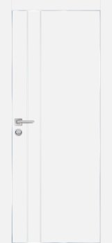 Межкомнатная дверь PROFILO PORTE ПХ-14  черная кромка с 4-х ст. Белый матовый фото