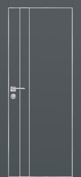 Межкомнатная дверь PROFILO PORTE ПХ-14  черная кромка с 4-х ст. Графит матовый фото