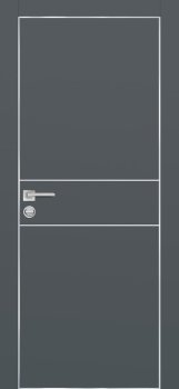 Межкомнатная дверь PROFILO PORTE ПХ-15  AL кромка с 4-х ст. Графит матовый фото