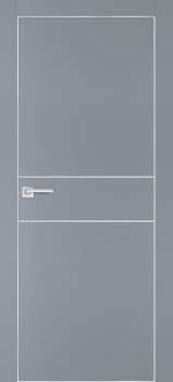 Межкомнатная дверь PROFILO PORTE ПХ-15  AL кромка с 4-х ст. Серый матовый фото