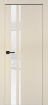 Межкомнатная дверь PROFILO PORTE ПХ-16 черная кромка с 4-х ст. Бежевый матовый фото