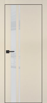 Межкомнатная дверь PROFILO PORTE ПХ-16 черная кромка с 4-х ст. Бежевый матовый фото