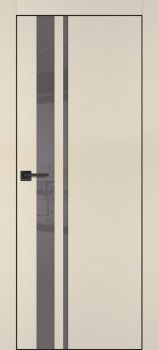 Межкомнатная дверь PROFILO PORTE ПХ-16 черная кромка с 4-х ст. Бежевый матовый фото