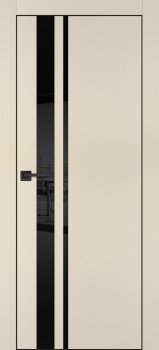 Межкомнатная дверь PROFILO PORTE ПХ-16 черная кромка с 4-х ст. Бежевый матовый фото