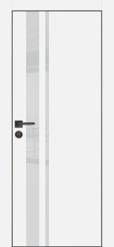 Межкомнатная дверь PROFILO PORTE ПХ-16 черная кромка с 4-х ст. Белый матовый фото