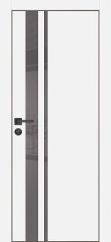 Межкомнатная дверь PROFILO PORTE ПХ-16 черная кромка с 4-х ст. Белый матовый фото