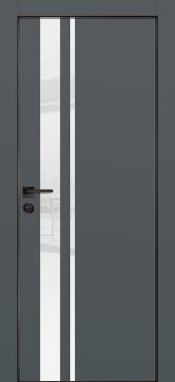 Межкомнатная дверь PROFILO PORTE ПХ-16 черная кромка с 4-х ст. Графит матовый фото