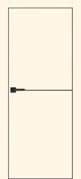Межкомнатная дверь PROFILO PORTE ПХ-19 черная кромка с 4-х ст. Магнолия фото