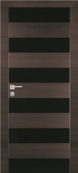 Межкомнатная дверь PROFILO PORTE ПХ- 5  AL кромка с 2-х ст. Венге горизонтальный фото