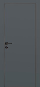 Межкомнатная дверь PROFILO PORTE ПХ-1 черная кромка с 4-х ст. Графит матовый фото