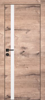 Межкомнатная дверь PROFILO PORTE ПХ-8  черная кромка с 4-х ст. Дуб пацифик фото