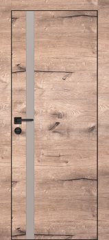 Межкомнатная дверь PROFILO PORTE ПХ-8  черная кромка с 4-х ст. Дуб пацифик фото